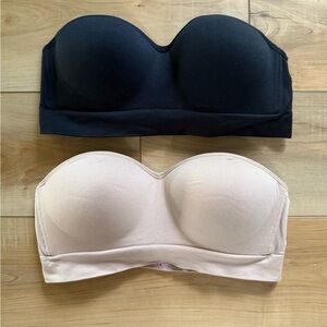 Flirtitude Black and Cream Bandeau Set